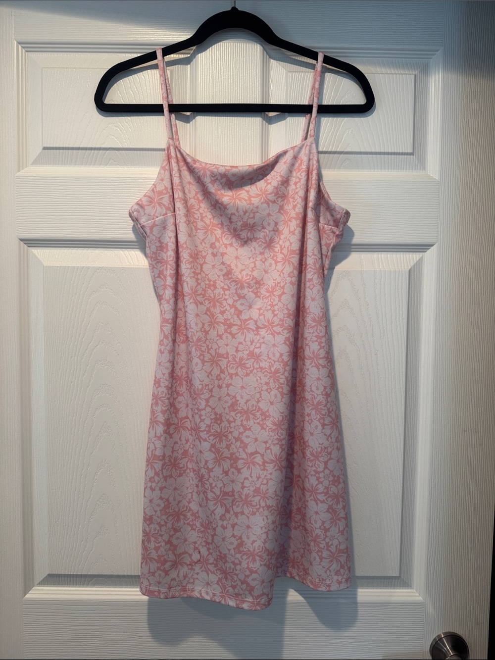 Altar'd State Pink Floral Slip Dress with Spaghetti Straps